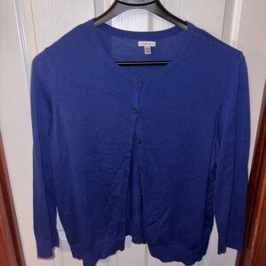 Croft & Barrow Royal Blue Knit Cardigan